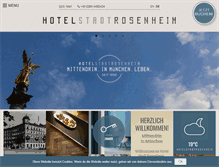 Tablet Screenshot of hotel-stadt-rosenheim.de
